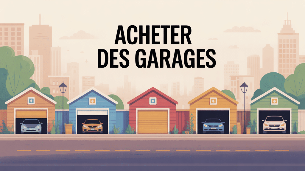 illustration investissement acheter des garages