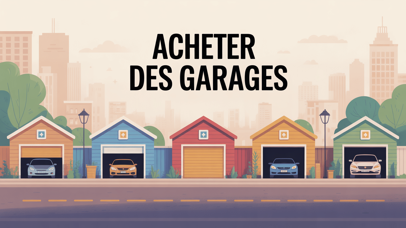 illustration investissement acheter des garages