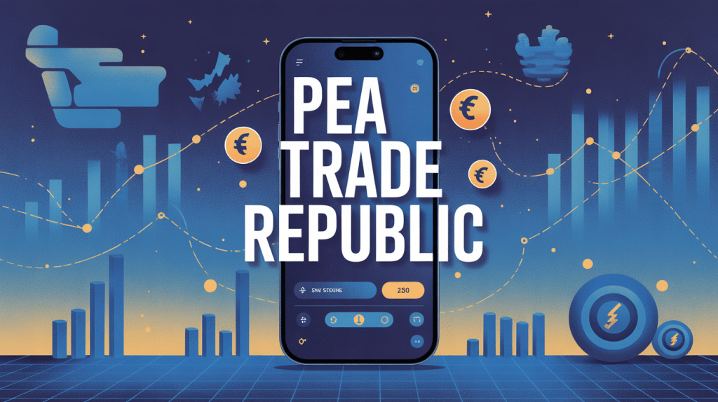 comment ouvrir un pea trade republic illustration smartphone finance