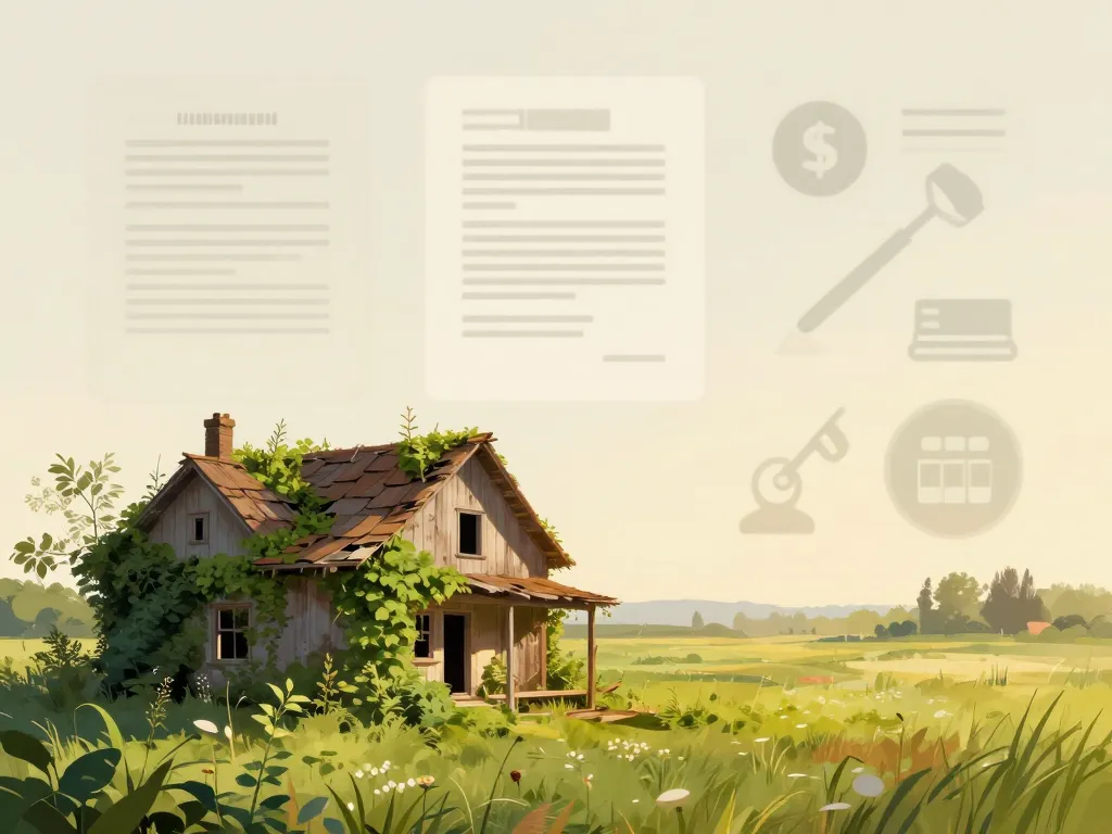 Réalité ferme abandonnée à donner, contrastes et enjeux