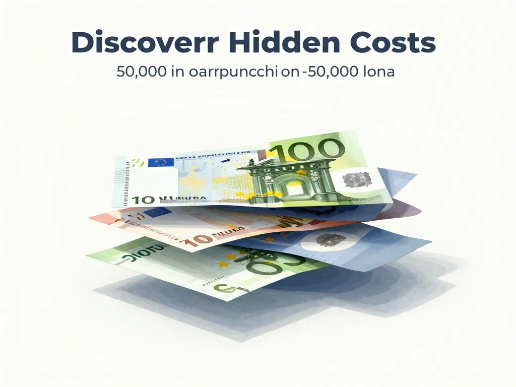 visuel métaphore frais cachés du credit 50000 sur 10 ans
