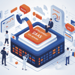 illustration développement saas sur mesure contexte professionnel