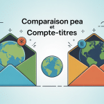 Illustration SEO difference compte titre et pea investissement