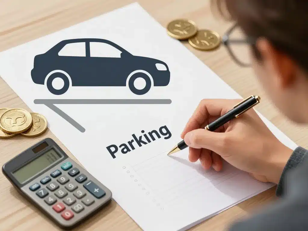 calcul budget frais de notaire sur parking