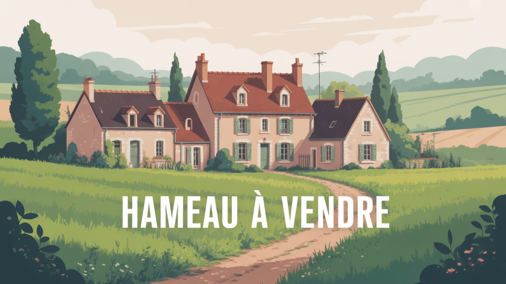 illustration hameau a vendre maisons anciennes france