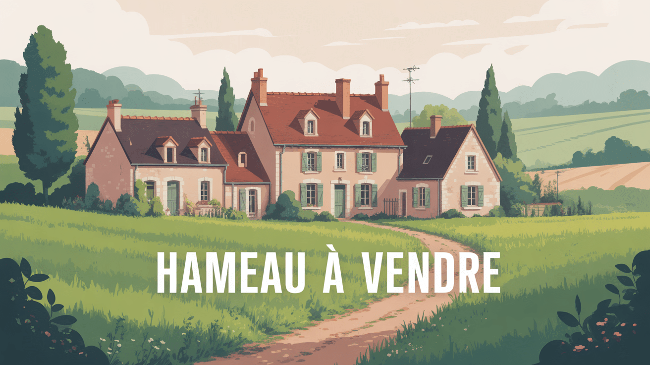 illustration hameau a vendre maisons anciennes france