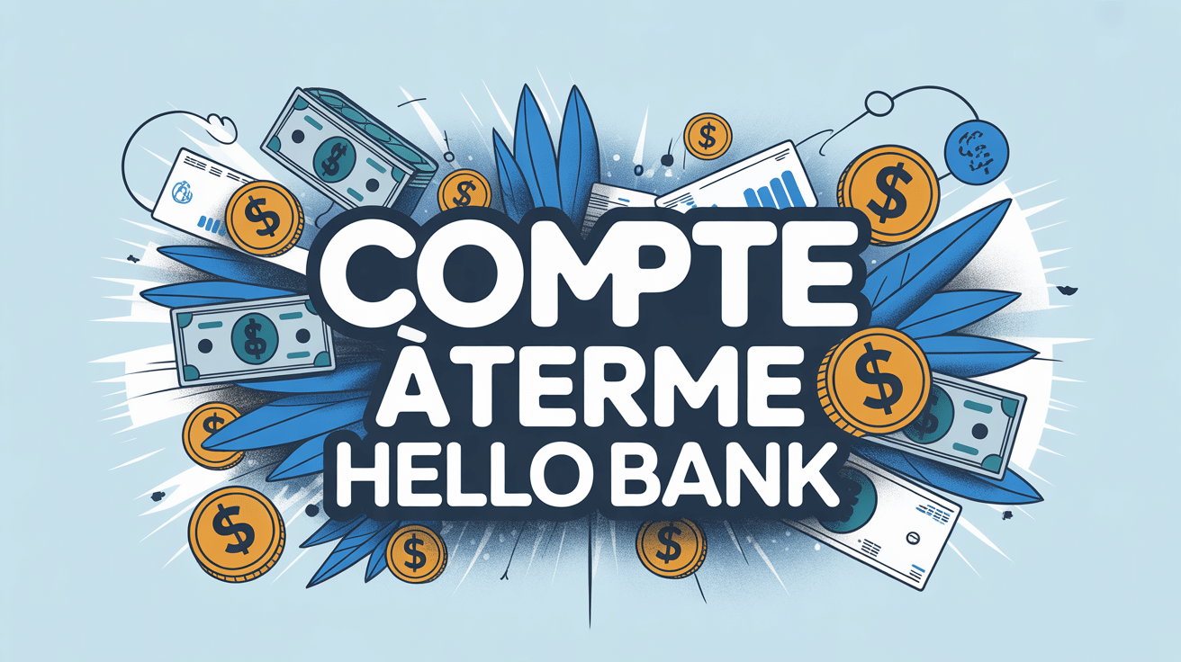 hello bank compte à terme visuel vectoriel banque et placements
