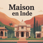 illustration maison inde styles traditionnel et moderne
