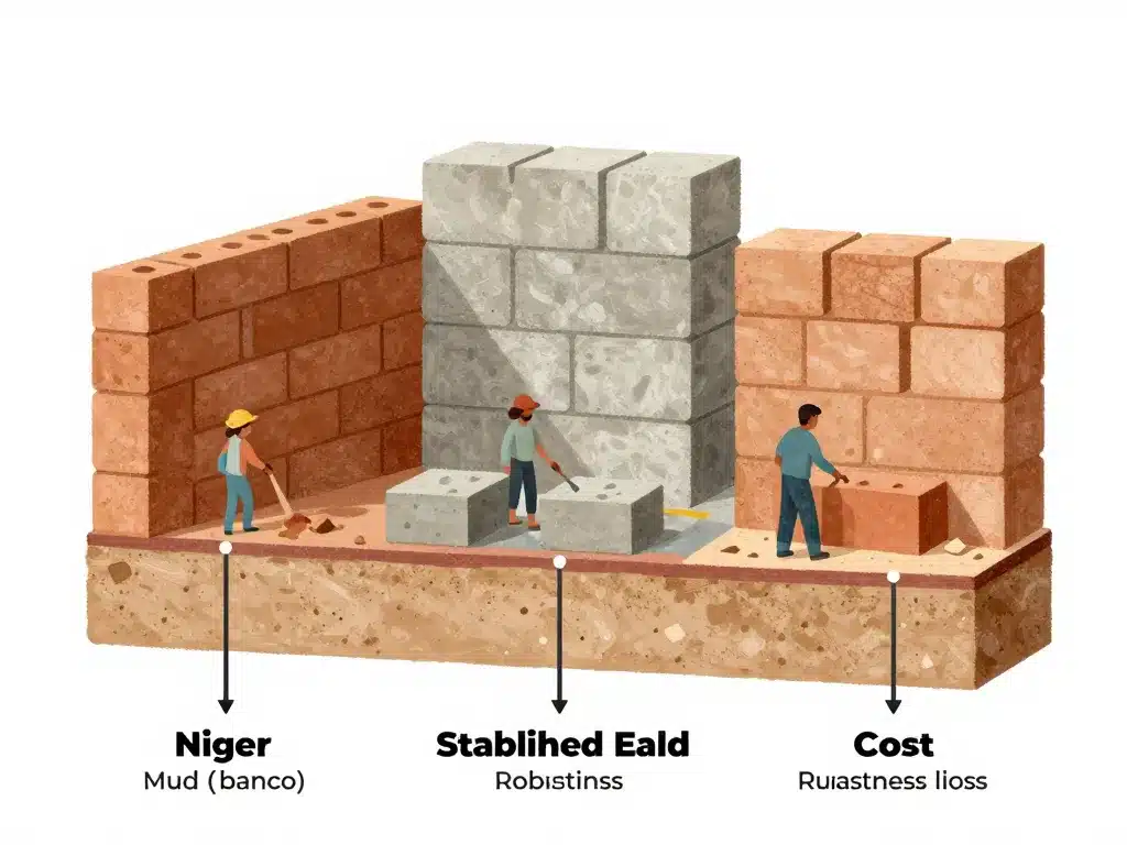 maison niger comparaison matériaux construction