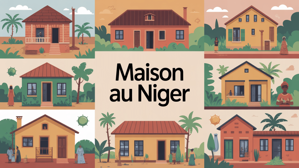 illustration maison niger types de maisons et quartiers