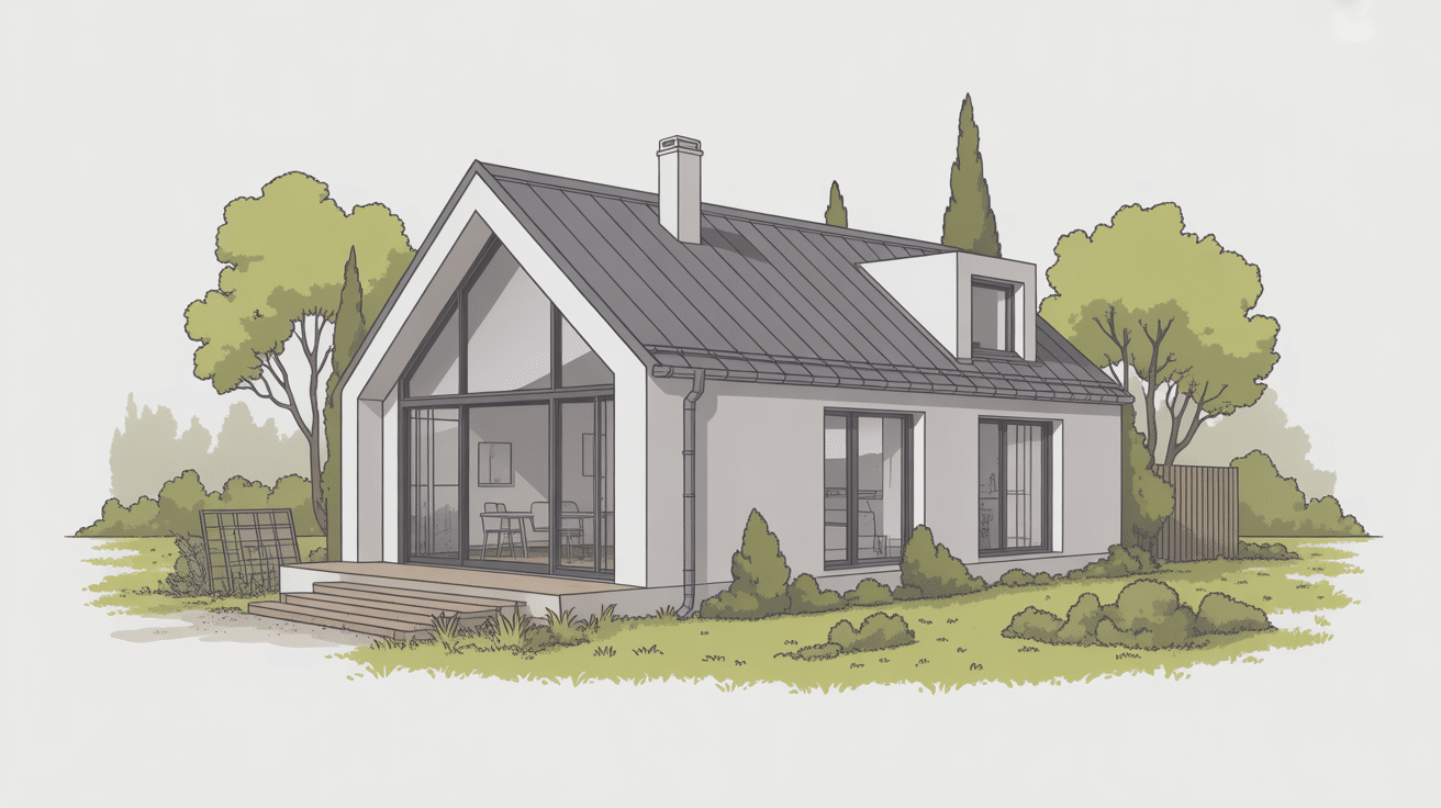 maison préfabriquée béton inconvénients illustration moderne