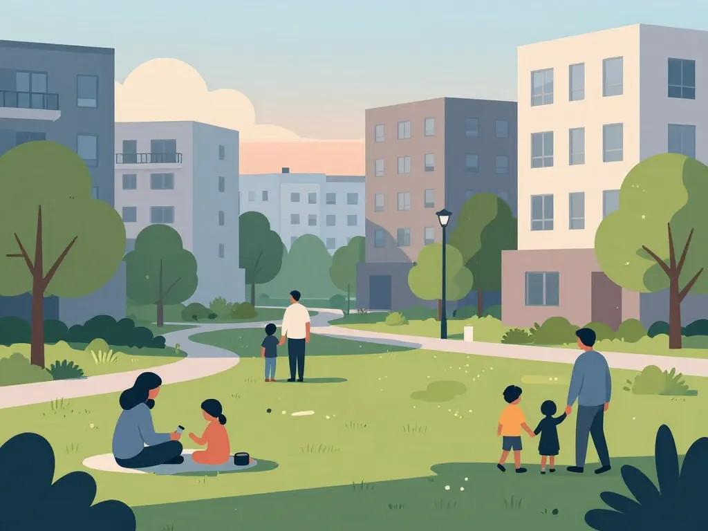 Scène paisible meudon la forêt quartier sensible familles espaces verts