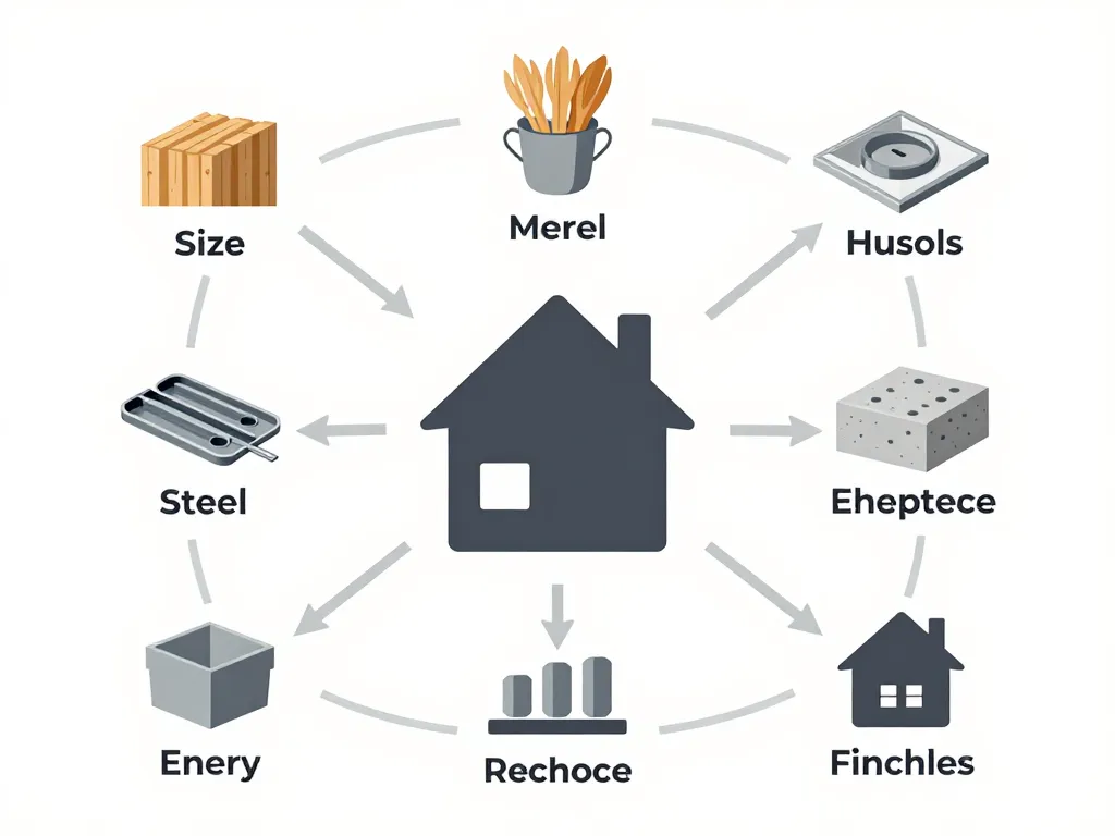 diagramme sur les facteurs du prix des maison préfabriquée