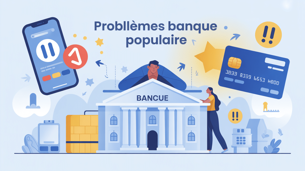 problème banque populaire aujourd'hui illustration client banque