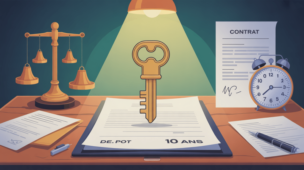 Clé ancienne sur contrat pour récupérer sa caution après 10 ans location