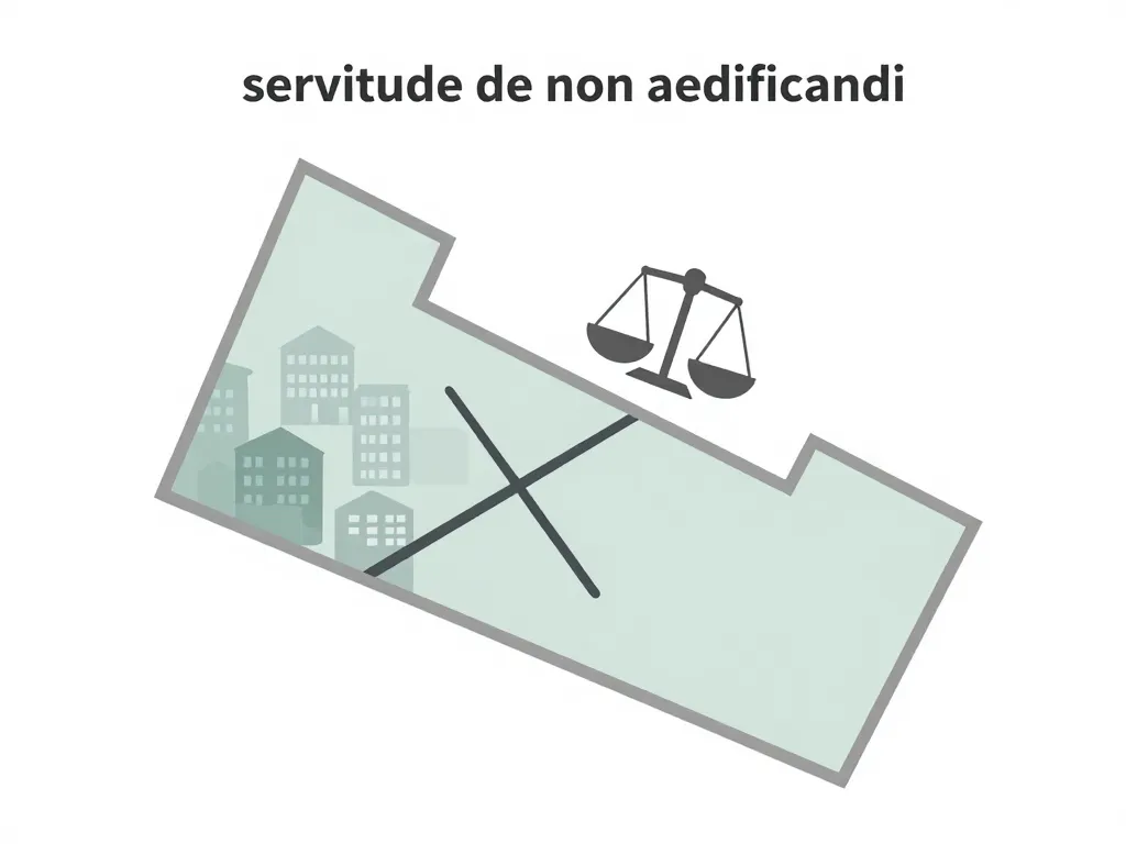 diagramme servitude de non aedificandi restriction construction