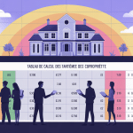 illustration tableau calcul tantième copropriété immeuble lots copropriétaires