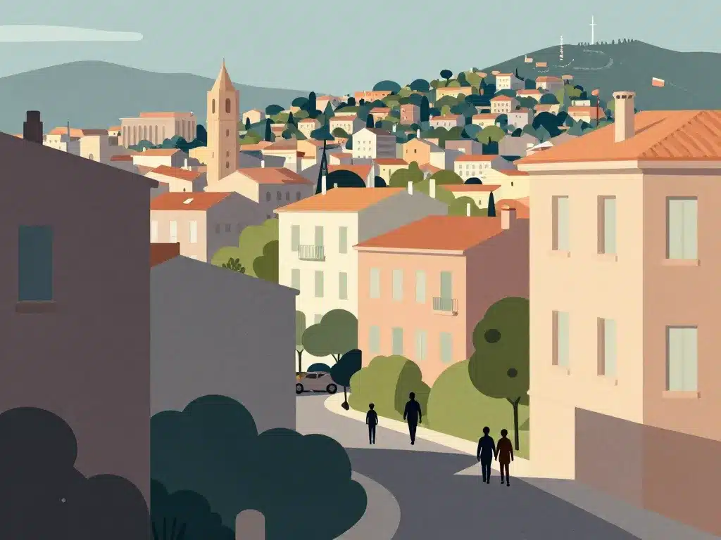 Quartiers à éviter Toulon illustration contrastée