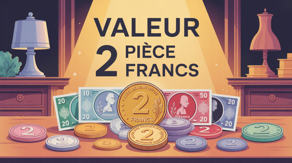 illustration de pièces de 2 francs anciennes et modernes