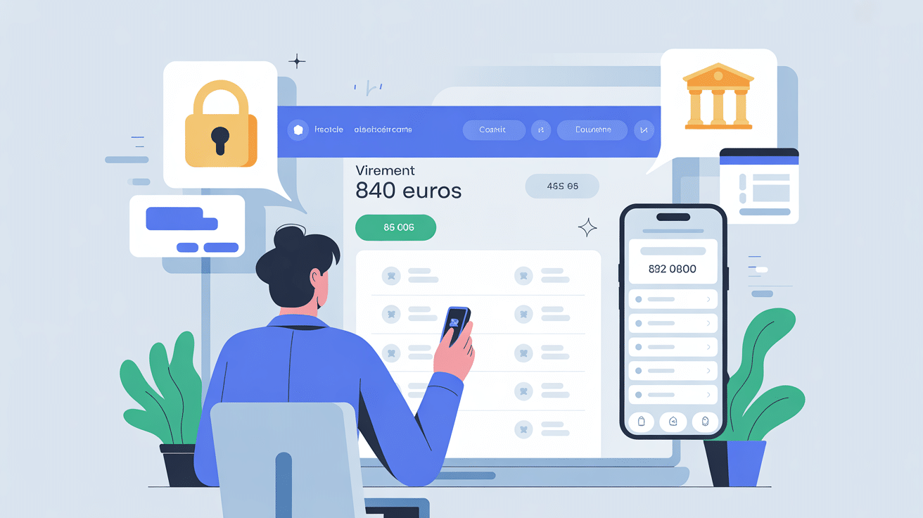 illustration virement 840 euros sécurité