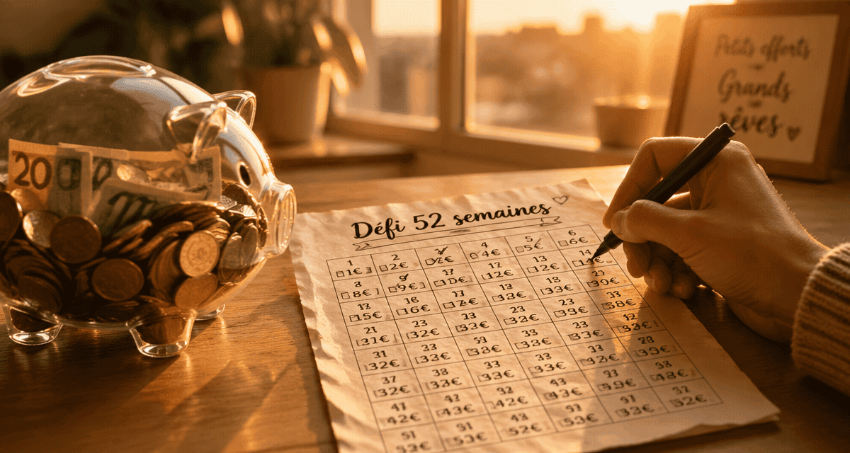 defi economie grille cochée tirelire