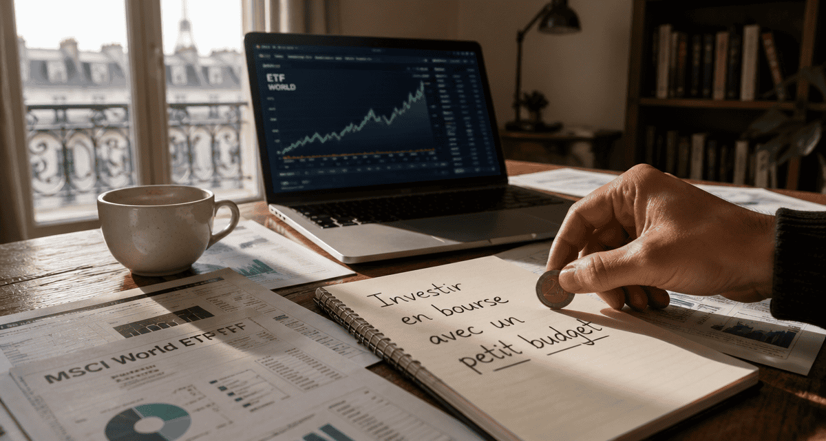 investir en bourse petit budget table carnet