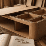 meuble en carton fabrication atelier