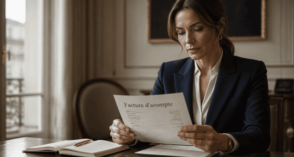 accompte ou acompte sur facture