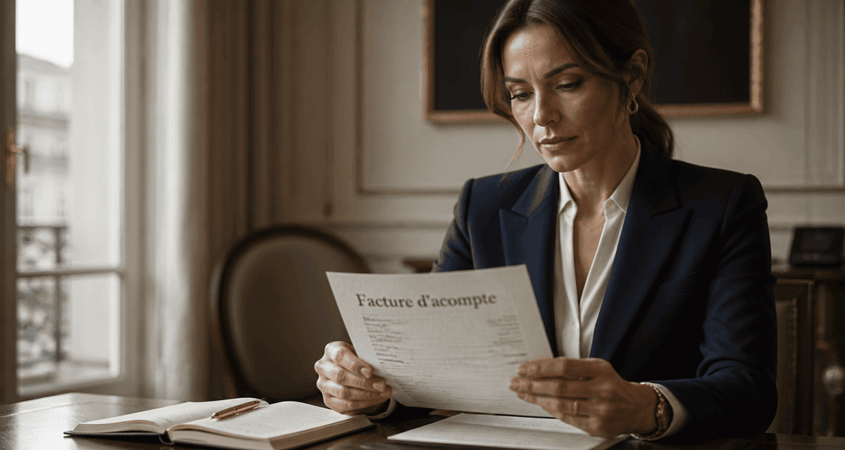 accompte ou acompte sur facture