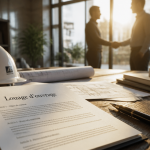 contrat de louage d'ouvrage sur table architecte