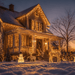 decoration noel exterieur maison guirlandes led