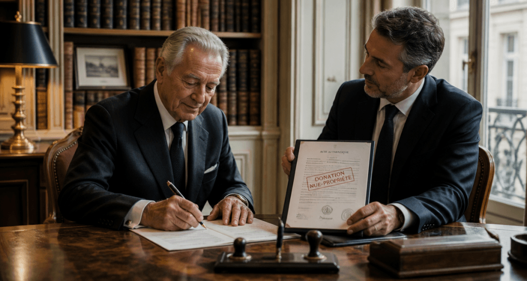 donation nu propriété après 70 ans signature notaire