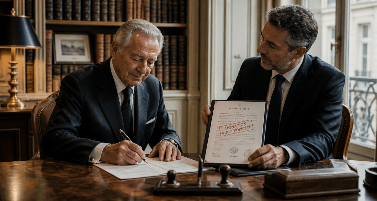 donation nu propriété après 70 ans signature notaire