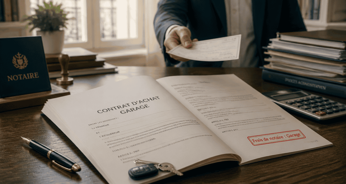 garage frais de notaire contrat et clés