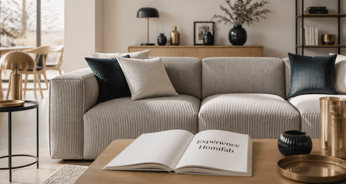 homifab avis canapé velours scandinave