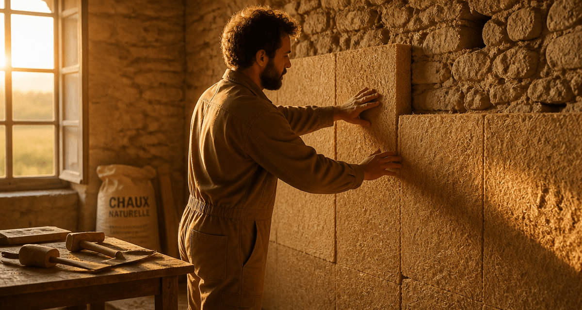 isoler un mur en pierre artisan laine de bois