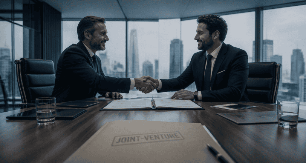 Join venture : signature contrat dirigeants