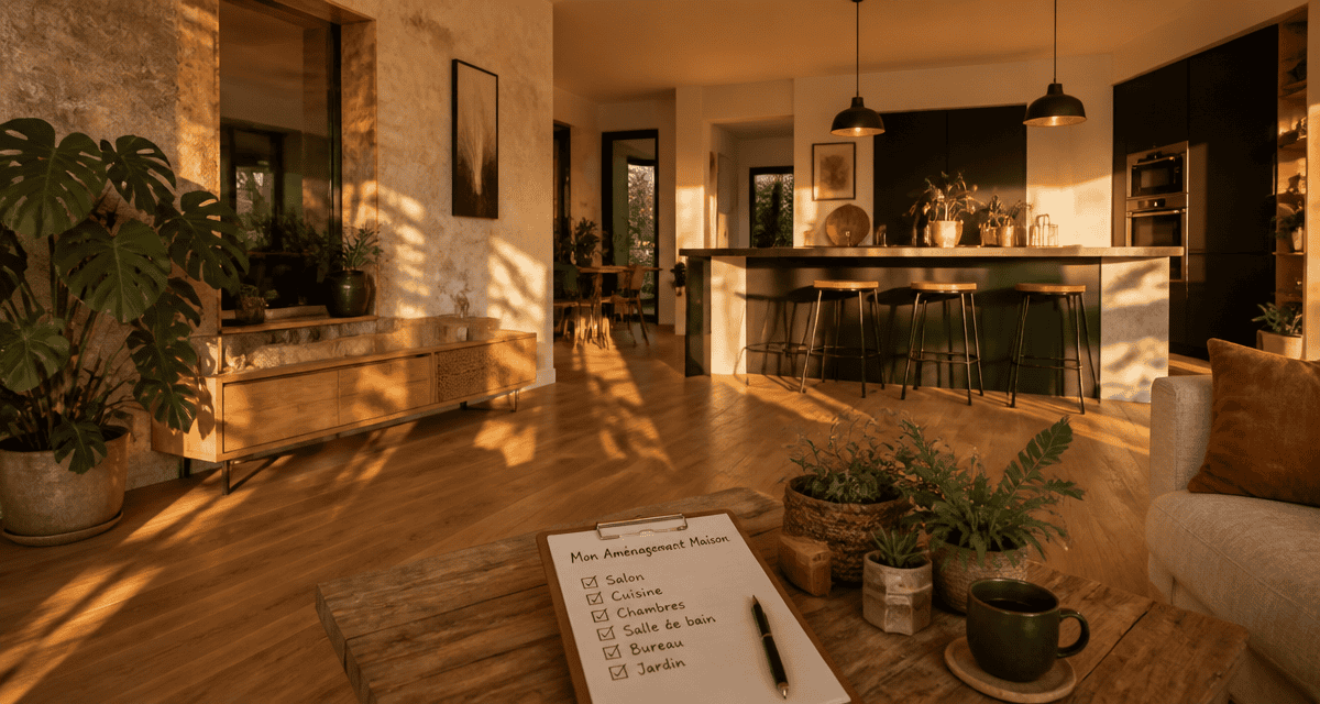 Mon amenagement maison salon moderne lumineux