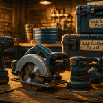 outillage portatif sur établi moderne