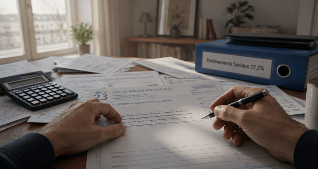 prelevement sociaux sur revenu foncier formulaire 6DE