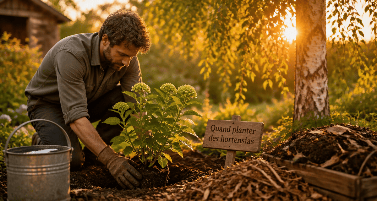 Quand planter des hortensias, plantation au jardin