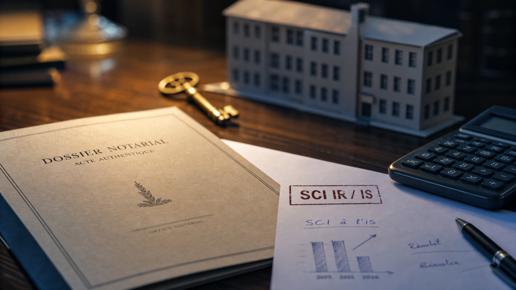 Calcul plus value immobilière SCI : IR vs IS