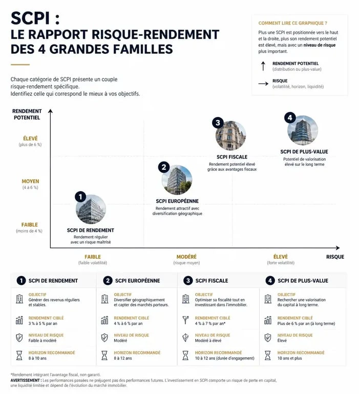 Comparatif des rendements et risques des SCPI pour un avis sur scpi éclairé