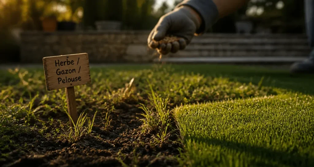 Herbe ou gazon : comparaison pour choisir la pelouse adaptée