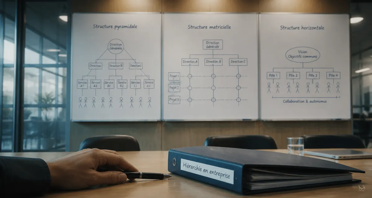 hiérarchie dans une entreprise organigrammes