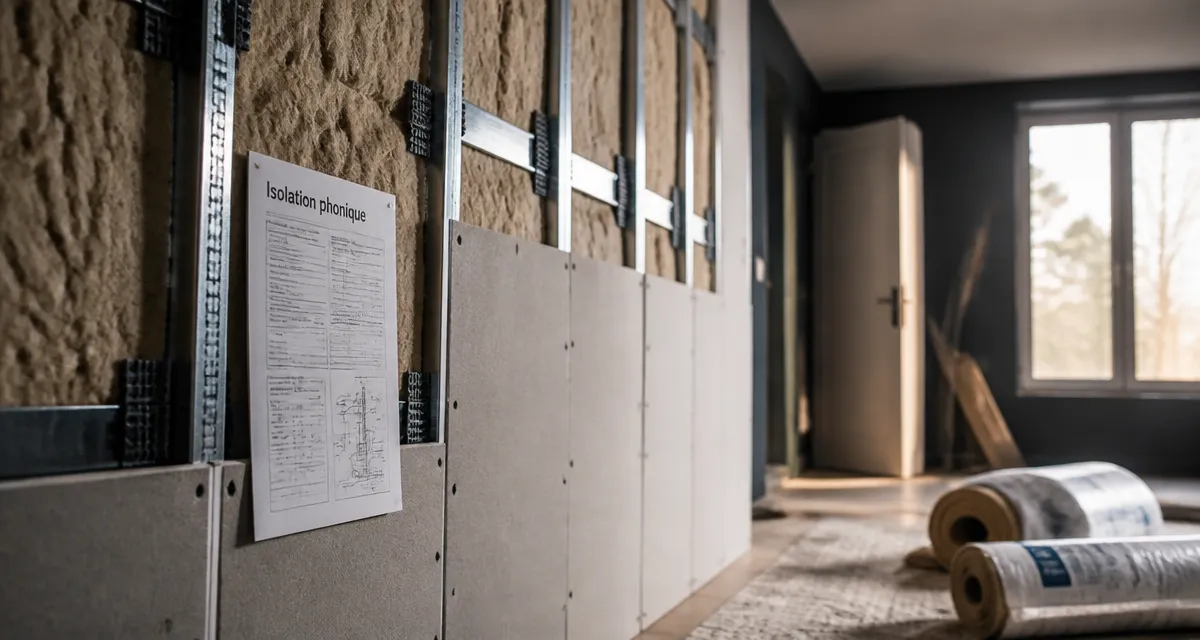 Isoler phoniquement une pièce : isolation phonique, laine de roche et plaques prêtes à poser