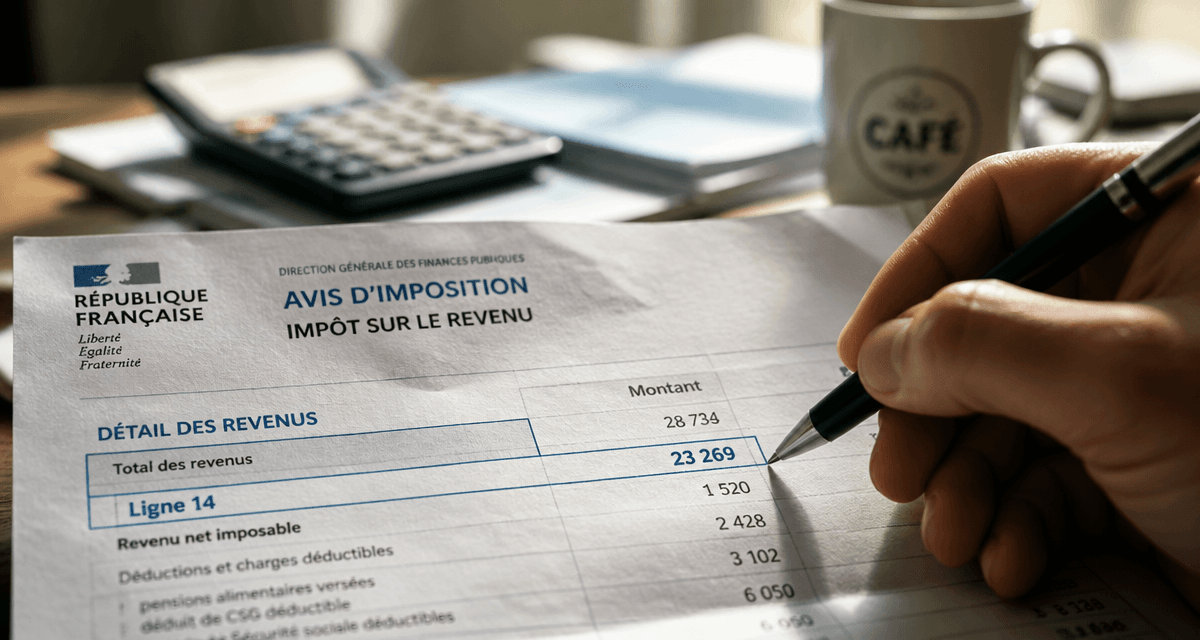 ligne 14 impots sur avis d'imposition