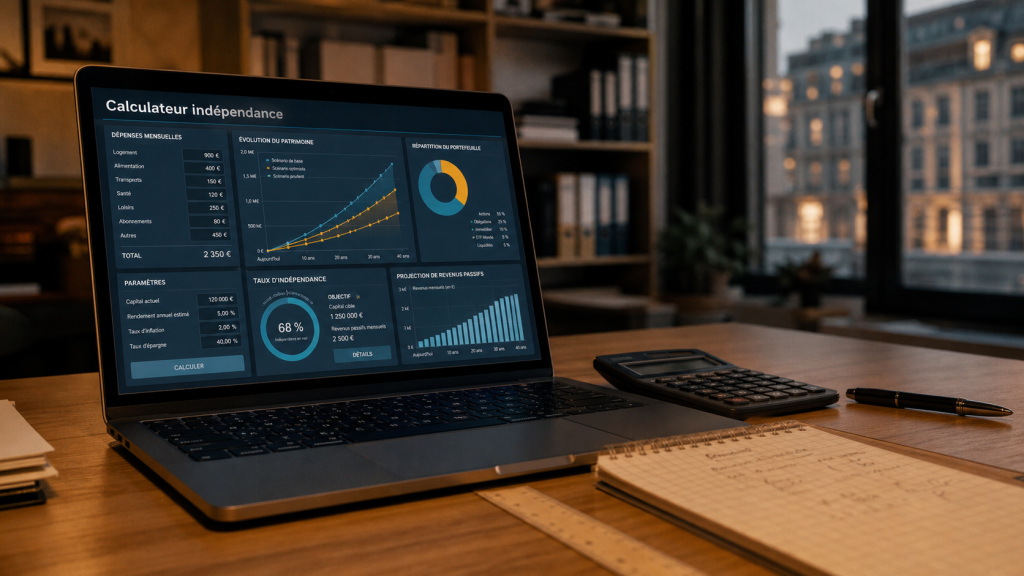 Objectif rentier : calculateur de capital et revenus pour l’indépendance