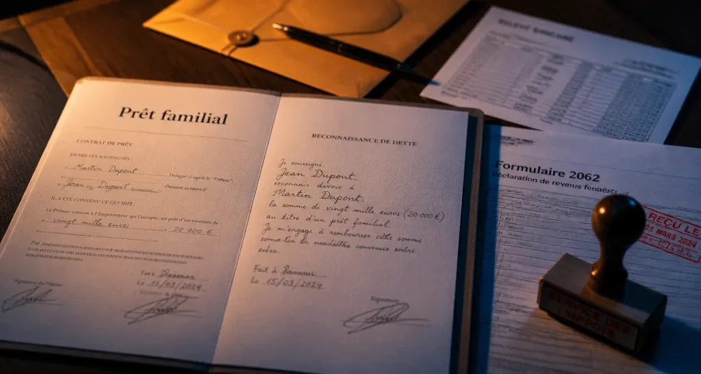 Prêt familial montant maximum : contrat, formulaire 2062 et obligations fiscales