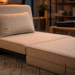 Fauteuil chauffeuse convertible : couchage d’appoint compact pour salon, chambre et bureau